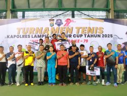 Turnamen Tenis “Kapolres Cup” Meriahkan Hari Bhayangkara ke-79 di Lampung Timur