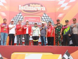Kapolres Lampung Timur Buka Kejuaraan Grass Track Motorace Series Putaran 3 Sambut Hari Bhayangkara ke-79
