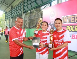 Polres Lampung Timur Gelar Internal Tennis Tournament Meriahkan HUT RI ke-80