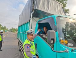 Dalam Rangka Ops keselamatan Krakatau 2026 Sat Lantas Polres Lampung Timur Laksanakan Sosialisasi dan Himbauan Kepada Pengendara