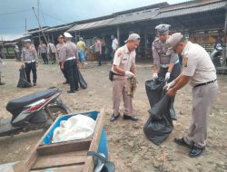 Polres Lampung Timur Gelar Kurve Asri di Pasar Alang-Alang Margasari