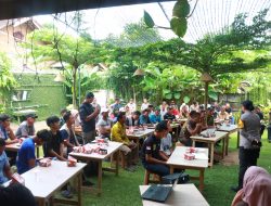 Polres Lampung Timur Gelar Sosialisasi Pencegahan dan Pemberantasan Penyalahgunaan Narkoba di Rajabasa Lama