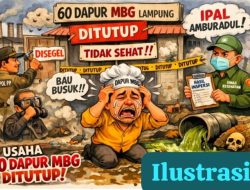 Di Provinsi Lampung “Ada 60 SPPG, Dihentikan Sementara Oleh BGN, Tersebar di 7 Kabupaten/Kota.