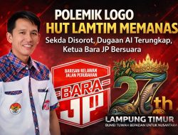 Ketua Bara JP Ikut Bersuara Polemik Logo HUT-Ke 27 Lam-tim Melebar, Sekda Disorot.