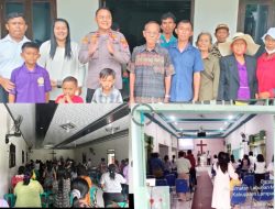 Pastikan Ibadah Paskah Aman, Kapolsek Labuhan Maringgai Turun Langsung Monitoring Gereja