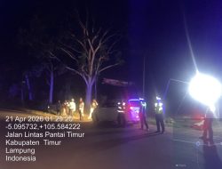 Respon Aduan Masyarakat Melalui Call Center 110, Polres Lampung Timur Bubarkan Aksi Balap Liar di Jalintim Sukadana Tengah