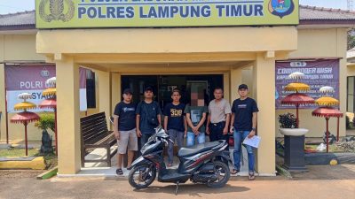 Tim Tekab 308 Presisi Polsek Labuhan Maringgai Ungkap Kasus Curanmor, Pelaku Serahkan Diri Beserta Barang Bukti