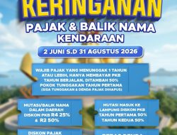 Program Keringanan Pajak Kendaraan Bermotor 2026 Resmi Berlaku, Warga Lampung Diajak Manfaatkan Berbagai Insentif