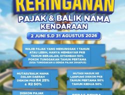 Program Keringanan Pajak Kendaraan Bermotor 2026 Resmi Berlaku, Warga Lampung Diajak Manfaatkan Berbagai Insentif