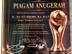 Bupati Lampung Timur Raih Penghargaan Perempuan Inspiratif 2026 dari SMSI
