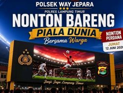 Polsek Way Jepara Gelar Nobar Piala Dunia, Pererat Silaturahmi dengan Masyarakat