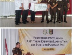 Kejari Lampung Timur Kembalikan Aset Pemkab Rp5,5 Miliar, Perkuat Tata Kelola Pemerintahan